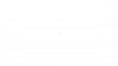 Siyah çizgi simgesi beyaz arkaplanda izole edildi. 4K Video hareketli grafik canlandırması