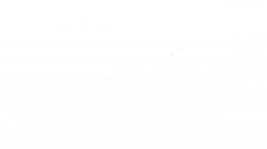 Siyah çizgi tahta masa simgesi beyaz arkaplanda izole edildi. 4K Video hareketli grafik canlandırması