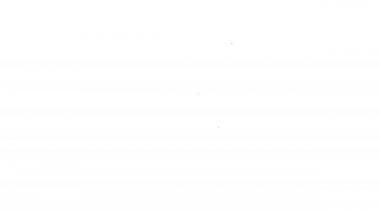 Siyah çizgi Wall sconce simgesi beyaz arkaplanda izole edildi. Duvar lambası ışığı. 4K Video hareketli grafik canlandırması