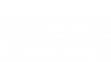 Beyaz arkaplanda siyah çizgi masa lambası simgesi izole edildi. 4K Video hareketli grafik canlandırması