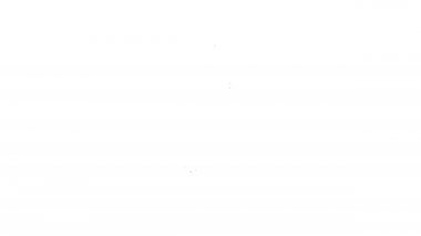 Siyah çizgi sörf tahtası simgesi beyaz arkaplanda izole edildi. Sörf tahtası. Olağanüstü bir spor. Spor malzemeleri. 4K Video hareketli grafik canlandırması