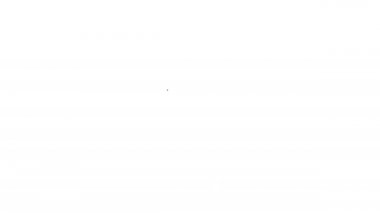 Siyah çizgi Hıristiyan çapraz simgesi beyaz arka planda izole edildi. Kilise haçı. 4K Video hareketli grafik canlandırması