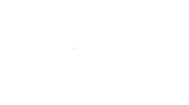 Siyah çizgi Hıristiyan çapraz simgesi beyaz arka planda izole edildi. Kilise haçı. 4K Video hareketli grafik canlandırması