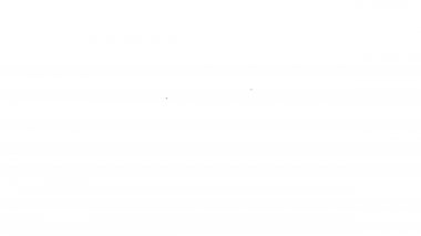 Beyaz zemin üzerinde konuşma balonu sohbet simgesi olan siyah hat telefonu izole edildi. Müşteri hizmetlerini, yardım hattını, çağrı merkezini, faq 'ı destekleyin. 4K Video hareketli grafik canlandırması