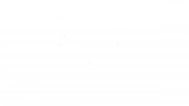 Siyah çizgi Zarf simgesi beyaz arkaplanda izole edildi. E- posta mektup sembolü. 4K Video hareketli grafik canlandırması