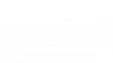 Siyah çizgi trafik levhası. Beyaz arkaplanda sinyal simgesi izole edildi. İşaretçi sembolü. İzole sokak bilgi levhası. Yön tabelası. 4K Video hareketli grafik canlandırması