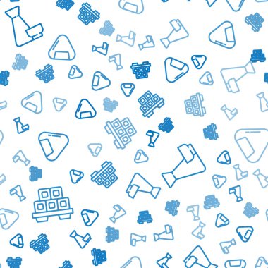 Kesme tahtasına Suşi, Çin çay seremonisi ve kusursuz desenli suşi koyun. Vektör