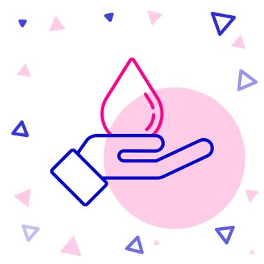 Beyaz arka planda izole edilmiş sabun ikonuyla el yıkama. Virüs ve bakterileri önlemek için ellerini sabunla yıkıyorsun. Renkli taslak konsepti. Vektör İllüstrasyonu