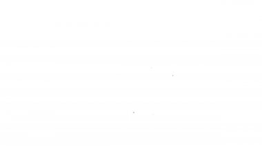 Beyaz arka planda siyah çizgi kalkanı virüslerden, mikroplardan ve bakteri ikonlarından korunuyor. Bağışıklık sistemi konsepti. Corona virüsü 2019-nCoV. 4K Video hareketli grafik canlandırması