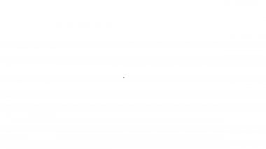 Siyah çizgi Virüs simgesi beyaz arkaplanda izole edildi. Corona virüsü 2019-nCoV. Bakteri ve mikroplar, hücre kanseri, mikrop, mantar. 4K Video hareketli grafik canlandırması