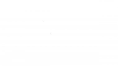 Beyaz arka planda siyah çizgi kalkanı virüslerden, mikroplardan ve bakteri ikonlarından korunuyor. Bağışıklık sistemi konsepti. Corona virüsü 2019-nCoV. 4K Video hareketli grafik canlandırması