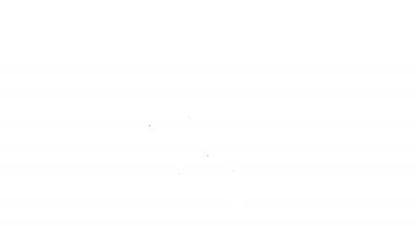 Siyah çizgi bilgisayar monitörü ve vites simgesi beyaz arkaplanda izole edildi. Ayarlama, servis, ayar, bakım, onarım, onarım. 4K Video hareketli grafik canlandırması