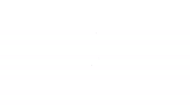 Μαύρη γραμμή Screwdriver εικονίδιο απομονώνονται σε λευκό φόντο. Σύμβολο εργαλείου υπηρεσίας. 4K Γραφική κίνηση κίνησης βίντεο — Αρχείο Βίντεο