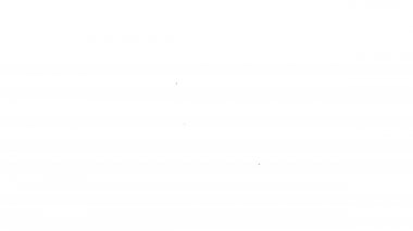 Siyah çizgi saç kurutma ikonu beyaz arkaplanda izole edildi. Saç kurutma makinesi tabelası. Saç kurutma sembolü. Sıcak hava üflüyor. 4K Video hareketli grafik canlandırması