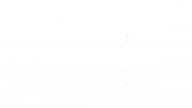 Beyaz arka planda siyah çizgi kremi ya da losyon kozmetik tüp ikonu izole edilmiş. Erkekler için vücut bakım ürünleri. 4K Video hareketli grafik canlandırması