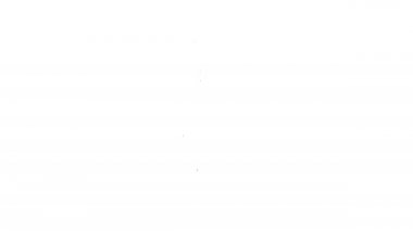 Beyaz arka planda izole edilmiş siyah çizgi su ikonu. Soda su içme tabelası. 4K Video hareketli grafik canlandırması