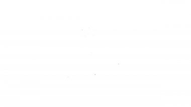 Beyaz zemin üzerinde para dolar sembolü olan siyah çizgi zarfı. Maaş zammı, maaş bordrosu, tazminat geliri. 4K Video hareketli grafik canlandırması