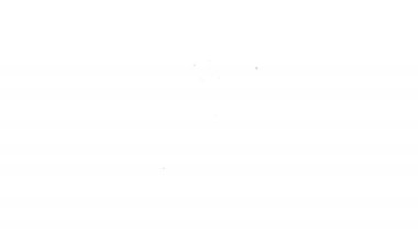 Siyah çizgi Zarf simgesi beyaz arkaplanda izole edildi. E- posta mektup sembolü. 4K Video hareketli grafik canlandırması