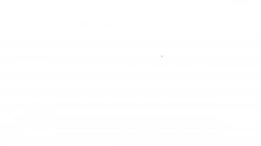 Beyaz arkaplanda siyah çizgi anahtar simgesi izole edildi. 4K Video hareketli grafik canlandırması