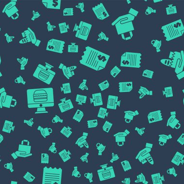 Kağıt ya da mali kontrol, çevrimiçi sipariş ve teslimat, online sipariş ve teslimat ve online sipariş ve teslimatı kusursuz bir şekilde ayarlayın. Vektör