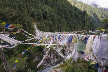 Hillary asma köprü, Everest bölgesi, Nepal