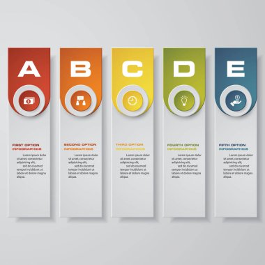 Tasarım temiz sayı afiş şablon/grafik veya Web sitesi düzeni.