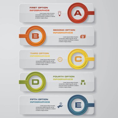 Temiz sayı pankartları şablon / grafik veya web sitesi düzeni tasarla. Vektör.