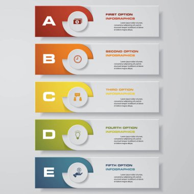 Tasarım temiz sayı afiş şablonu. Vektör.