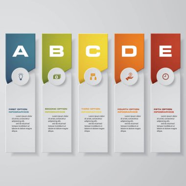 Tasarım temiz sayı afiş şablonu. Vektör.