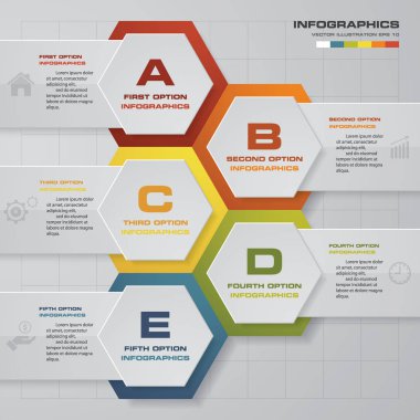 5 adım sunu şablonu. 5 adım zaman çizelgesi sunu şablonu. 