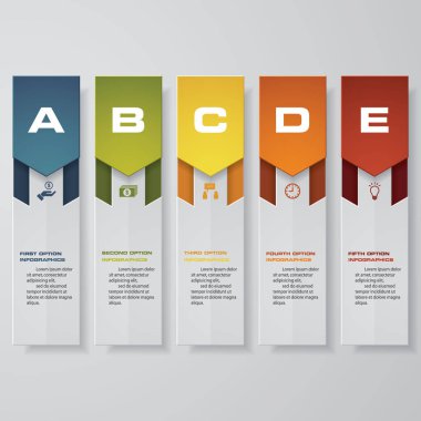 Tasarım temiz sayı afiş şablonu. Vektör.