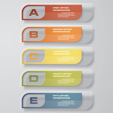 Temiz sayı pankartları şablon / grafik veya web sitesi düzeni tasarla. Vektör.