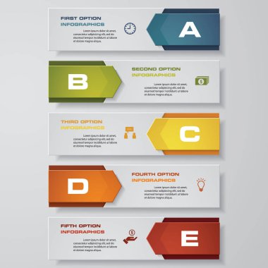 Temiz sayı pankartları şablon / grafik veya web sitesi düzeni tasarla. Vektör.