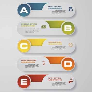 Temiz sayı pankartları şablon / grafik veya web sitesi düzeni tasarla. Vektör.