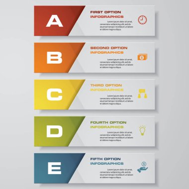 Temiz sayı pankartları şablon / grafik veya web sitesi düzeni tasarla. Vektör.