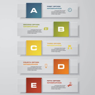 Temiz sayı pankartları şablon / grafik veya web sitesi düzeni tasarla. Vektör.