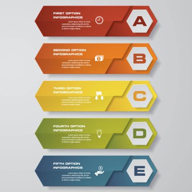 Temiz sayı pankartları şablon / grafik veya web sitesi düzeni tasarla. Vektör.