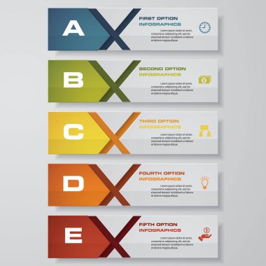 Temiz sayı pankartları şablon / grafik veya web sitesi düzeni tasarla. Vektör.