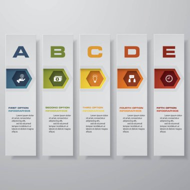 Temiz sayı pankartları şablon / grafik veya web sitesi düzeni tasarla. Vektör.