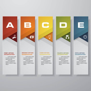 Temiz sayı pankartları şablon / grafik veya web sitesi düzeni tasarla. Vektör.