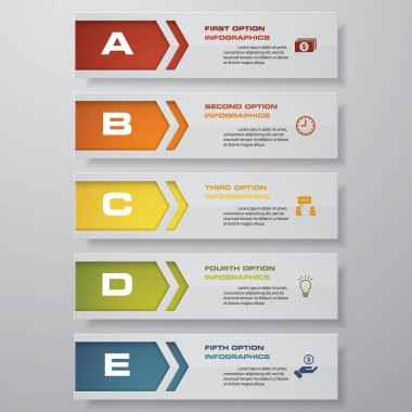 Temiz sayı pankartları şablon / grafik veya web sitesi düzeni tasarla. Vektör.