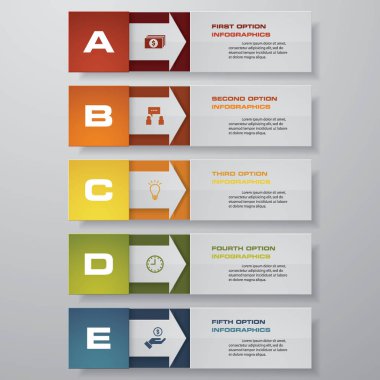 Temiz sayı pankartları şablon / grafik veya web sitesi düzeni tasarla. Vektör.