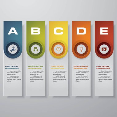 Temiz sayı pankartları şablon / grafik veya web sitesi düzeni tasarla. Vektör.