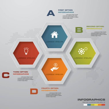 3 adımda basit ve düzenlenebilir Işlem grafik infographics öğesi. EPS 10.