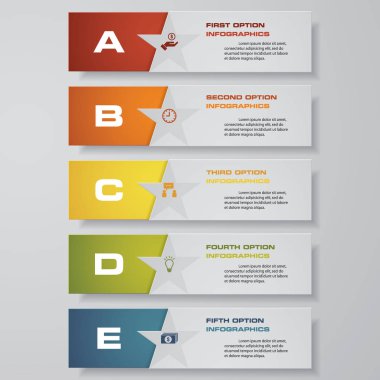 Temiz sayı pankartları şablon / grafik veya web sitesi düzeni tasarla. Vektör.