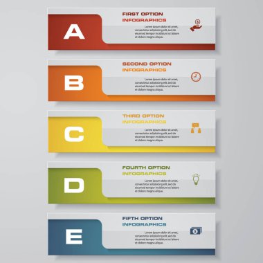 Temiz sayı pankartları şablon / grafik veya web sitesi düzeni tasarla. Vektör.