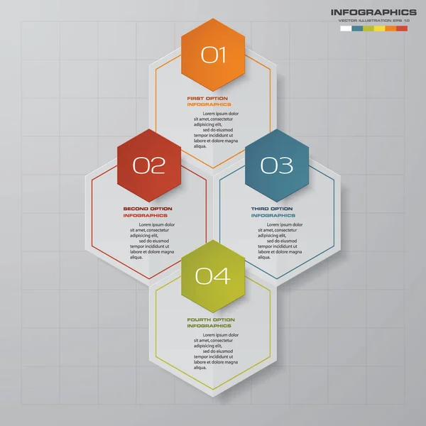 Modèle Moderne Infographie Entreprise Présentation Options Spe — Image vectorielle