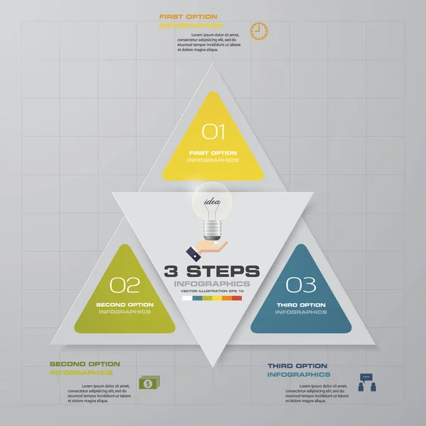 Moderna Alternativ Affärer Infographics Presentationsmall Eps — Stock vektor