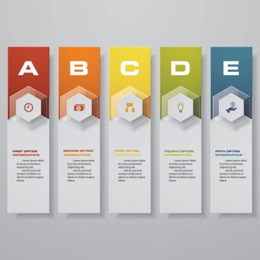 Temiz sayı pankartları şablon / grafik veya web sitesi düzeni tasarla. Vektör.