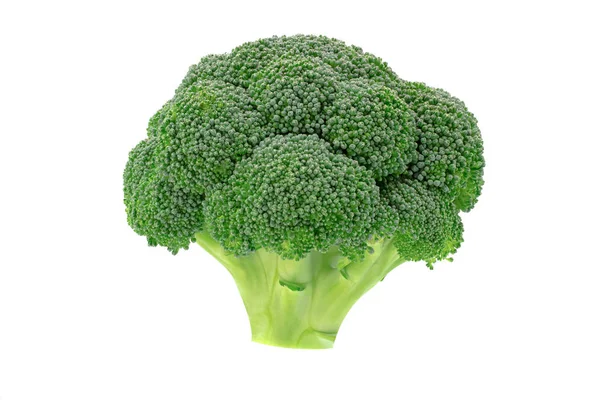 Brócoli Aislado Sobre Fondo Blanco Alimento Saludable —  Fotos de Stock